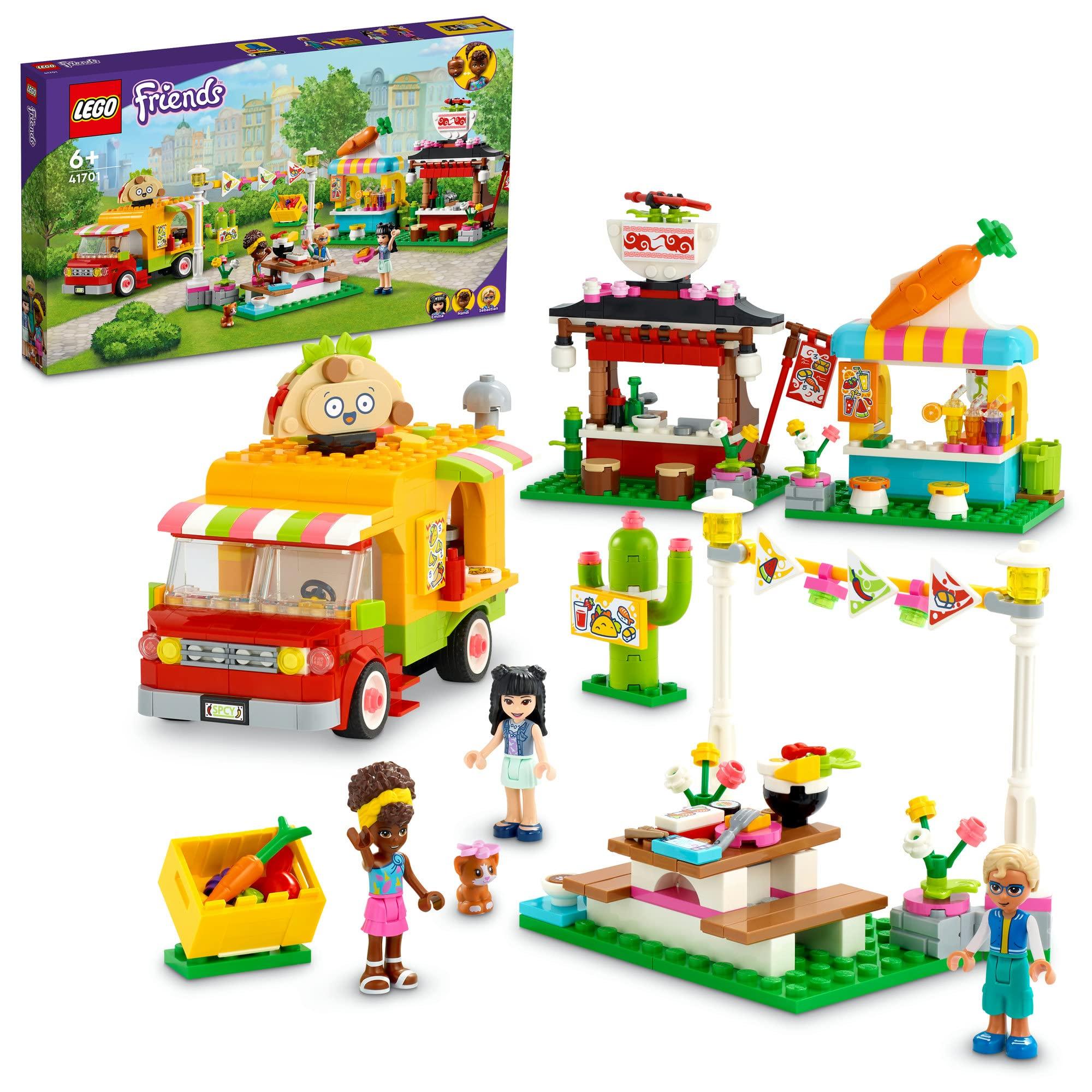 

LEGO Friends Рынок фудтраков 41701 Игрушка, Строительные блоки, Игра в воображение, Кукла, Девочки, Возраст от 6 лет
