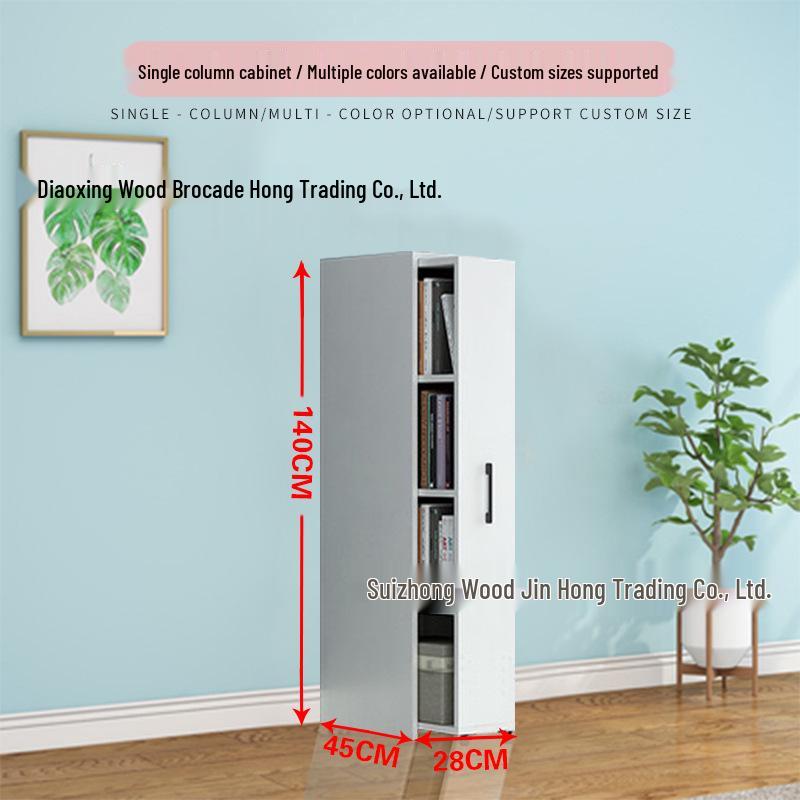 Mobile Dustproof Bookshelf: Sliding, Wheel-Equipped, Drawer-Type Storage Cabinet