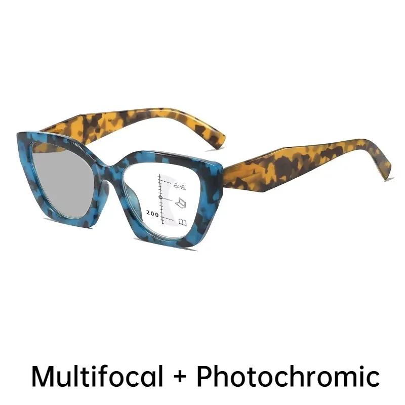 Smart Pochromic Sunglasses for Reading Glasses Vintage Progressive Multifocal Presbyopia Eyewear Finished Bifocal Eyeglasses