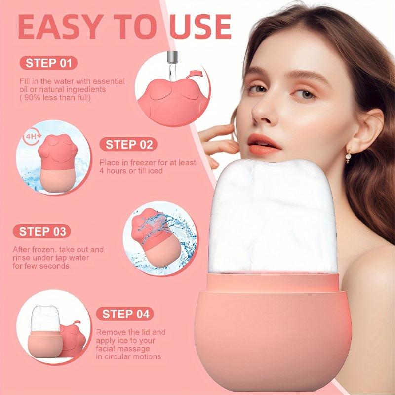 1 Cat Claw Shaped Ice Roller for Facial Moisturizing, Beauty Gadgets