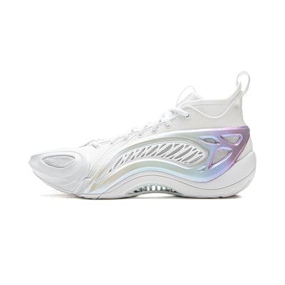 Li Ning BadFive Air 1 Super Mid top Outdoor Basketballschuhe Herren Standard Weiß ABFV037-2