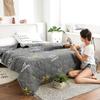 Lit d'été matelassé simple et double, léger, noyau de couette imprimé, climatisation, couette double, queen size, couette fine à carreaux