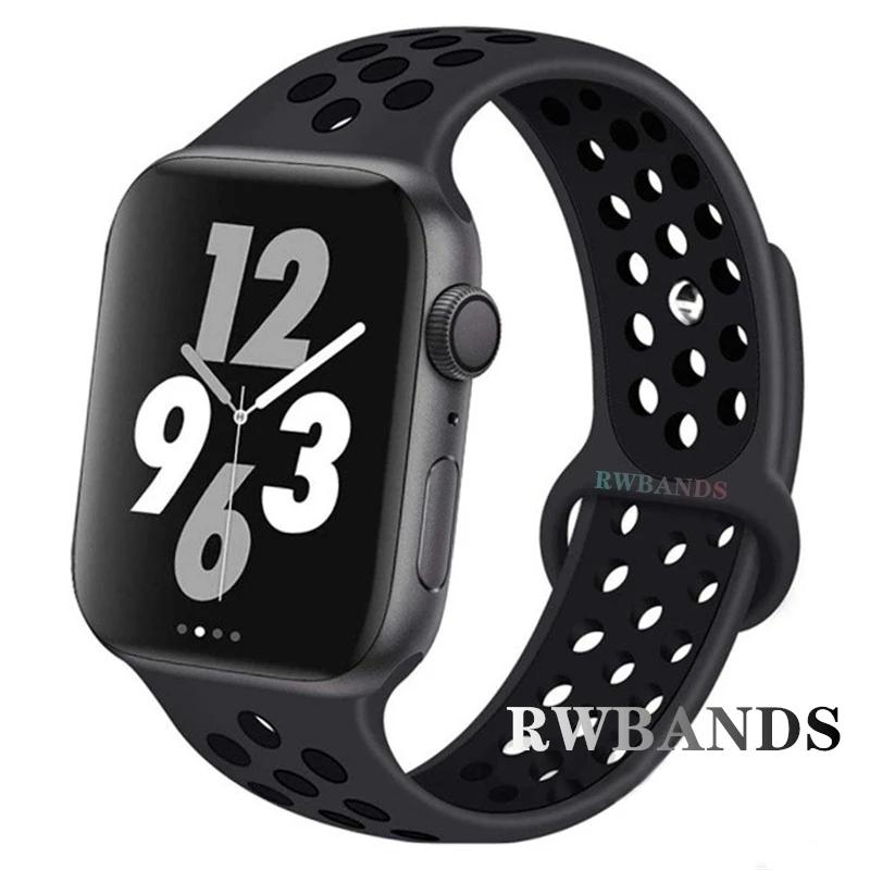 Sport Strap for Apple Watch Band 46mm 44mm 40mm 42-38-41mm 45mm Breathable Bracelet iWatch Series 10 9 8 7 6 SE 5 3 Ultra 2 49mm