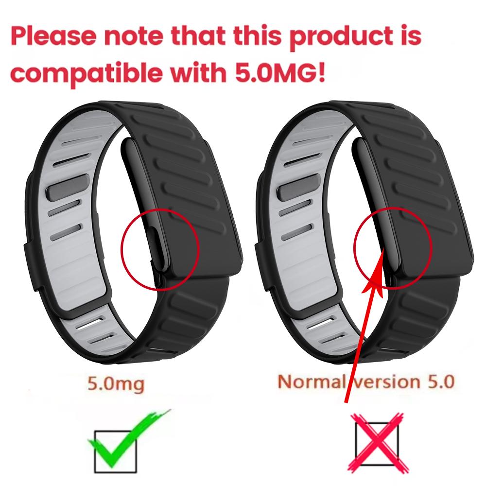 Cinturino da polso in silicone Soft-Touch Compatibile con WHOOP 5.0 MG Impermeabile Resistente al sudore Cinturino di ricambio