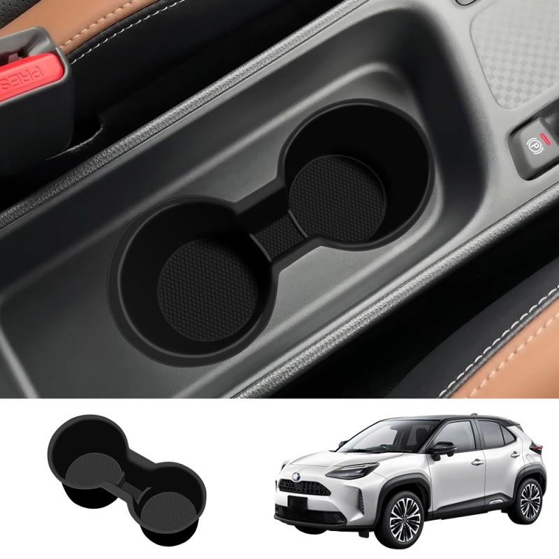 For Toyota yaris cross - Interior central control water cup holder cover storage box pad navigation screen silicone pad