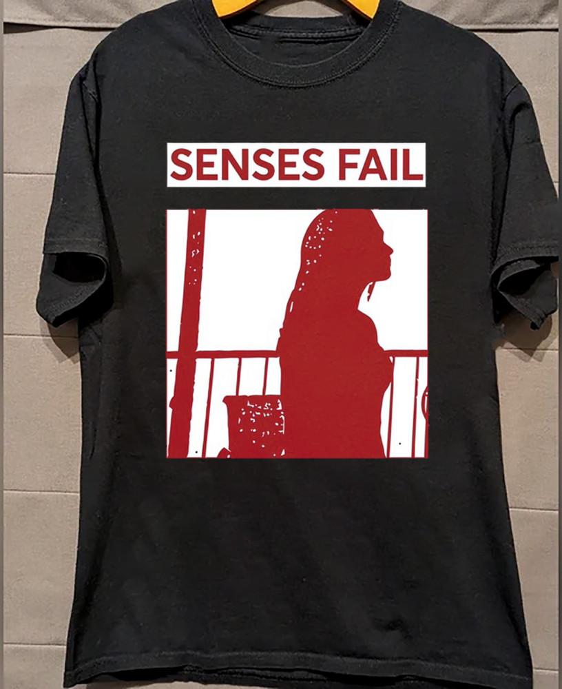 Collection SENSES FAIL BAND Concert Tour Short Sleeve T Shirt All Size AQ48 Unisex T-Shirt S