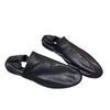 Genuine Leather~ Soft Leather Soft-soled Loafers Women's One-pedal Lazy Single Shoes Women's Sheepskin Flat-soled Black Retro Beanie Shoes