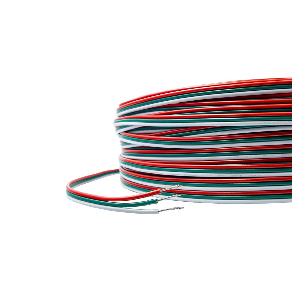 Electric wire for RGBCCT LED strips, 3 wires, 20AWG, 3P