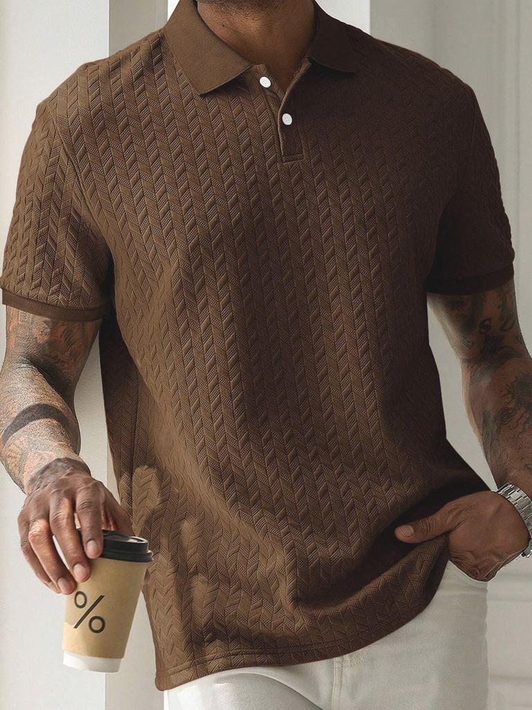 2025 Sommer Herren Uni Poloshirt - Kurzarm, Business-Stil, Chemiefaserstoff