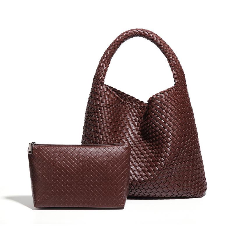 Hand-woven Women's Bags, Daily Casual Shoulder Bags, Large-capacity Underarm Bags, Bucket Bags.