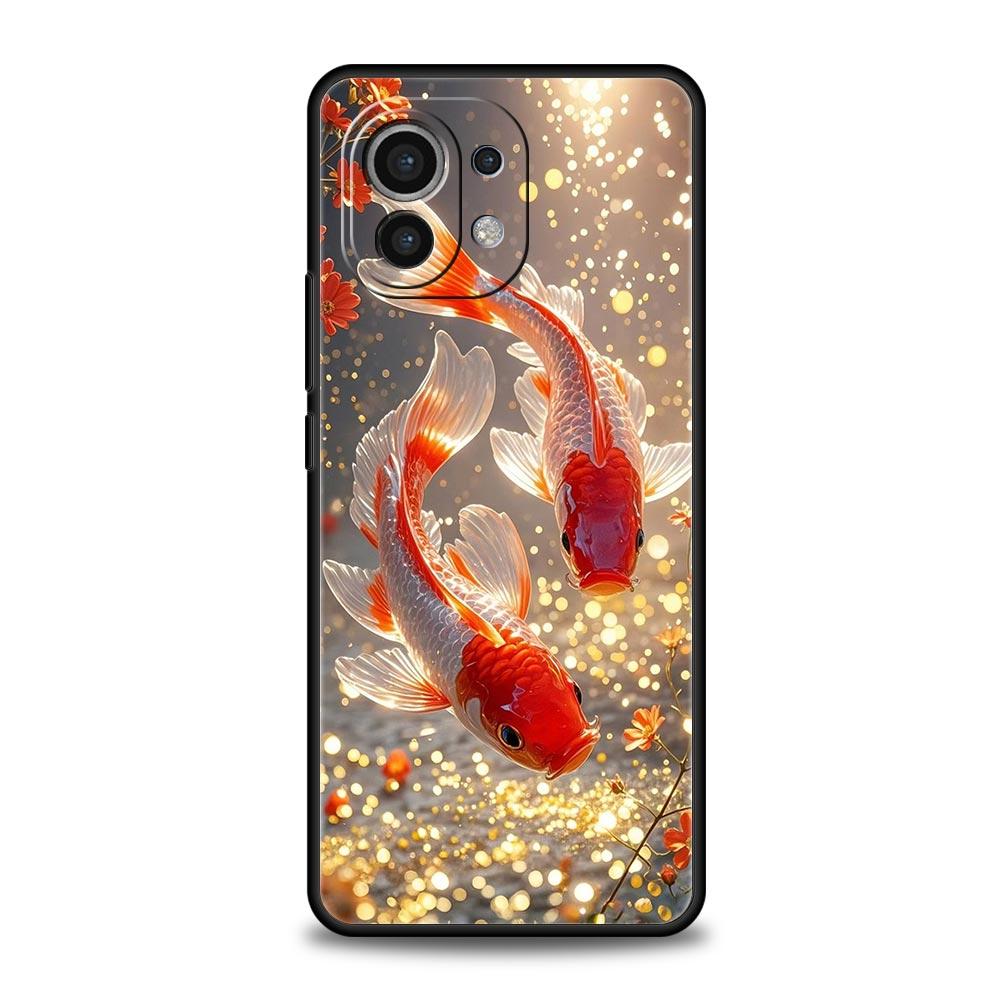 Goldfish Swimming Phone Case Cover for Xiaomi Mi 17 Pro Max 15 14 13 12 11 Ultra 15T 14T 13T 12T 11T Pro Lite Soft TPU Shell Bag