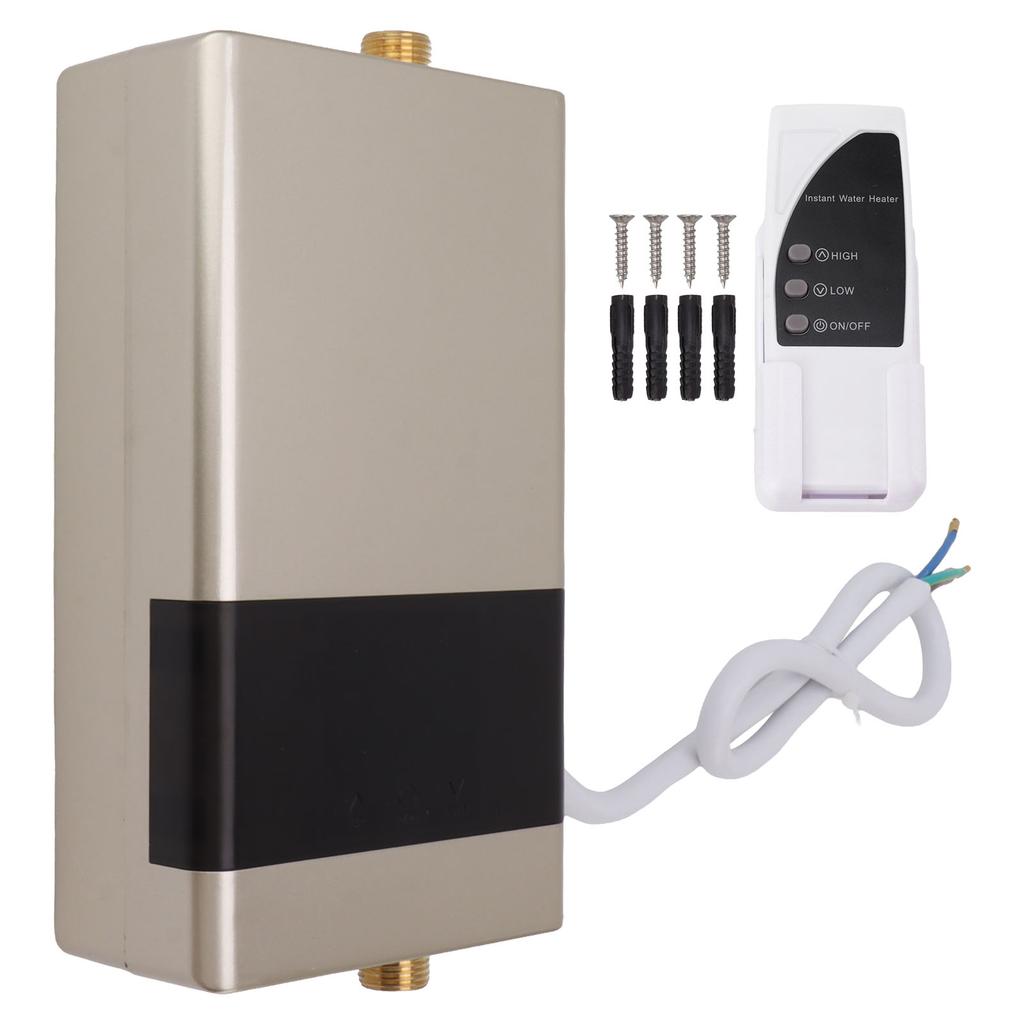 Home Kitchen Indoor Electric Water Heater With Remote Control Small Instantaneous Water Heater   4000w