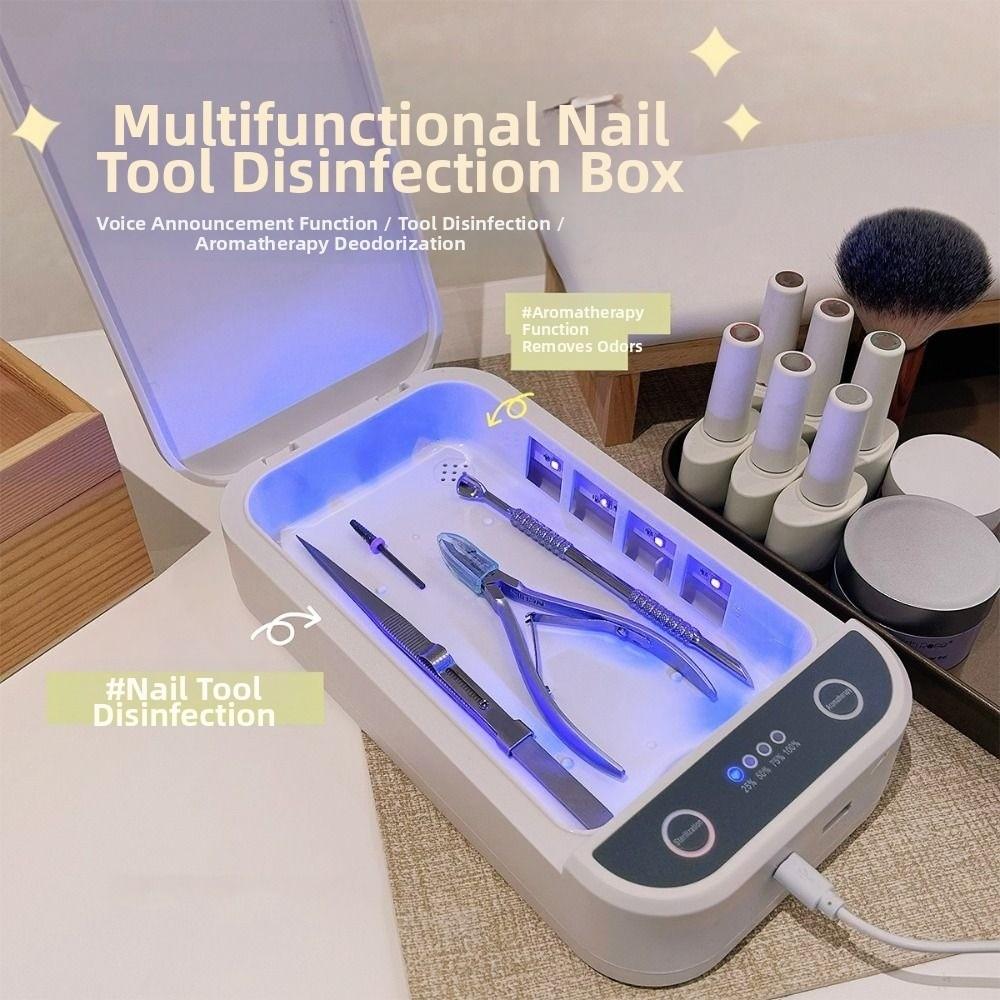Voice Function Portable Sterilizer Box Ultraviolet Sanitizer Machine  Tattoo Equipment