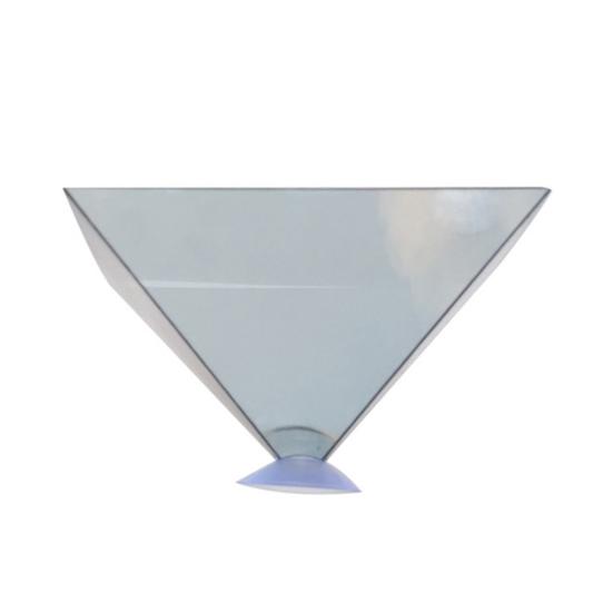 3D Hologramová pyramidová projekční jednotka s mini přísavkou Přenosné univerzální mobilní chytré telefonní 3D holografické projekční zařízení