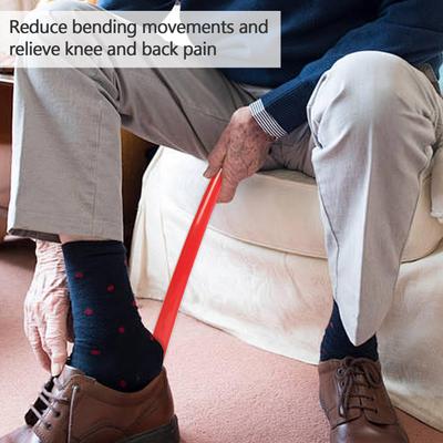 42.5cm Portable Extra Long Shoe Horns Black Plastic Shoe Horn Spoon Shoehorn Shoe Lifter Flexible Shoe Lifter Shoes Accessories