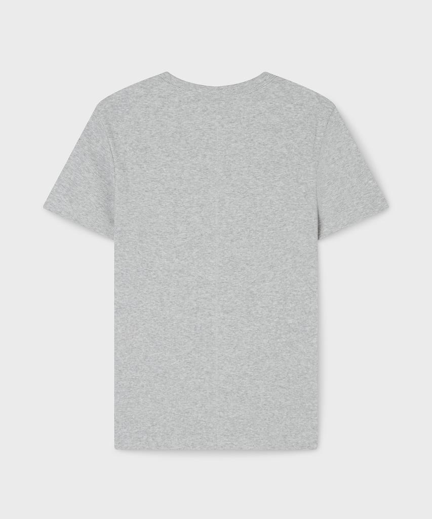 WHO.A.U Ribbed Short Sleeve T-Shirt / Whrag2421F