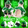 St. Patrick's Day Dog Costume Walking Leprechaun Dog Costume Irish Funny Pet Outfit with Arms Irish Holiday Day Outfit Accessories for Cat Doggy