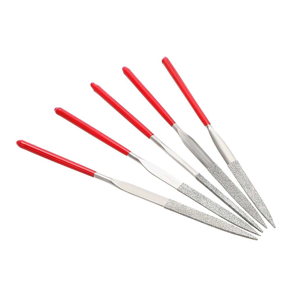 DIYWORK for Ceramic Glass Gem Stone Hobbies and Crafts 10Pcs Hand Tools MTS013 140mm Mini Needle File Set Diamond Coated