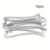 10pcs Metal Bookmark Hairpin Hook Antique Vintage Silvery Carving Hook Bookmark with Ring Metal Bookmark Embossed Bookmark for Teacher Reading Lovers