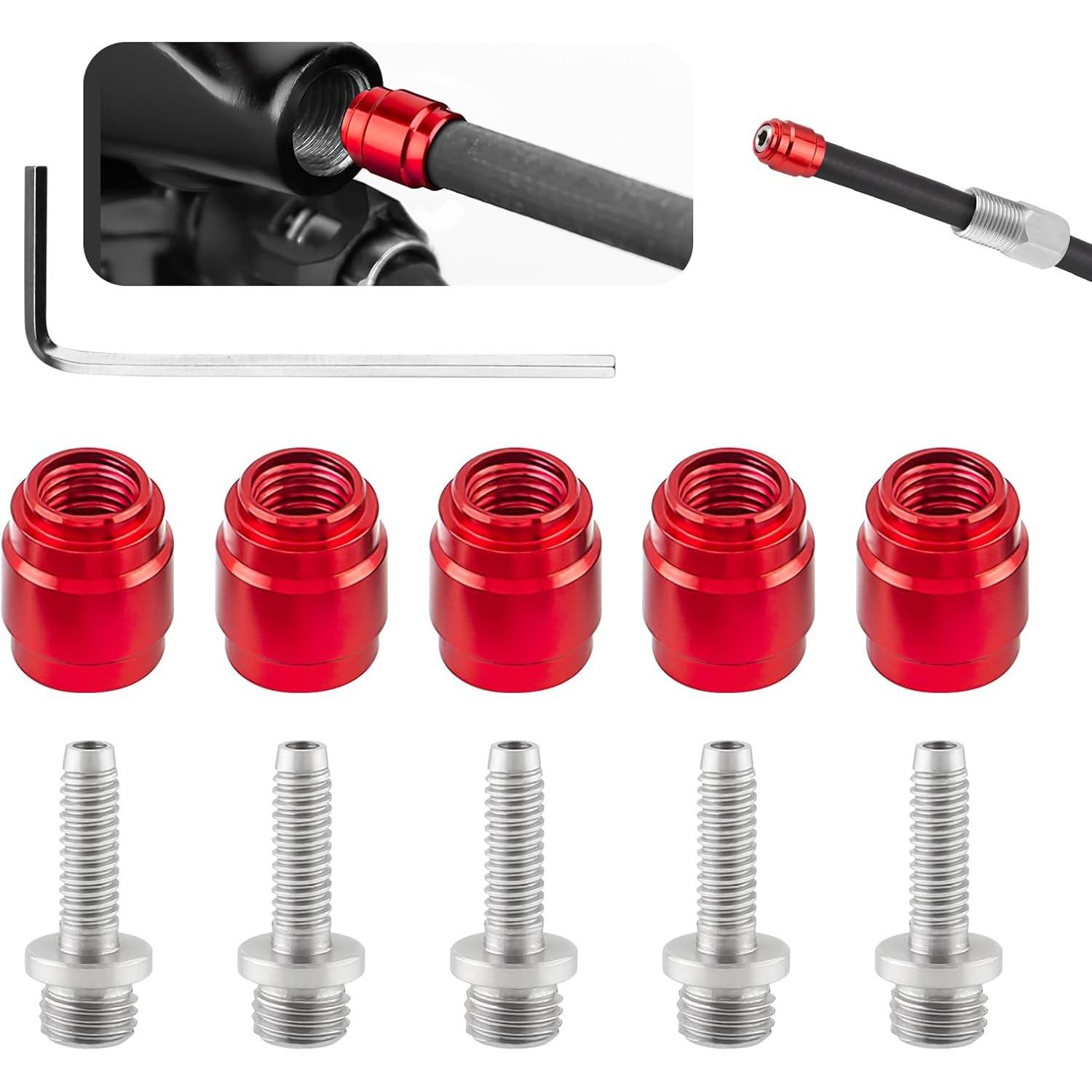 5Pcs Disc Brake Olive Insert - Mountain Bicycle Brake Olives - Olive Fast Connecting Insert Oil Fitting Kit - Brake Olive Tool - for SRAM AVID 5PCS