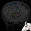 Men Fashion Design Horse Watches Leather Strap Automatic Mechanical Watches Men Luxury Tourbillon Wristwatches