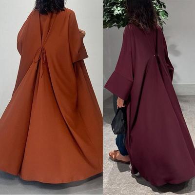MQ174 Women's Muslim Arab Abaya Cardigan Robe 2025, Middle Eastern Cross-border Outerwear.