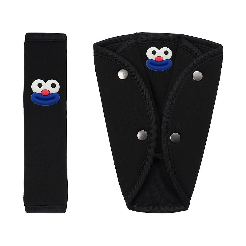 Car Children Safety Belt Shoulder Protector Cover Cute Prevent Strangulation Neck Protector Car Mounted Adjustable Fixed Limiter
