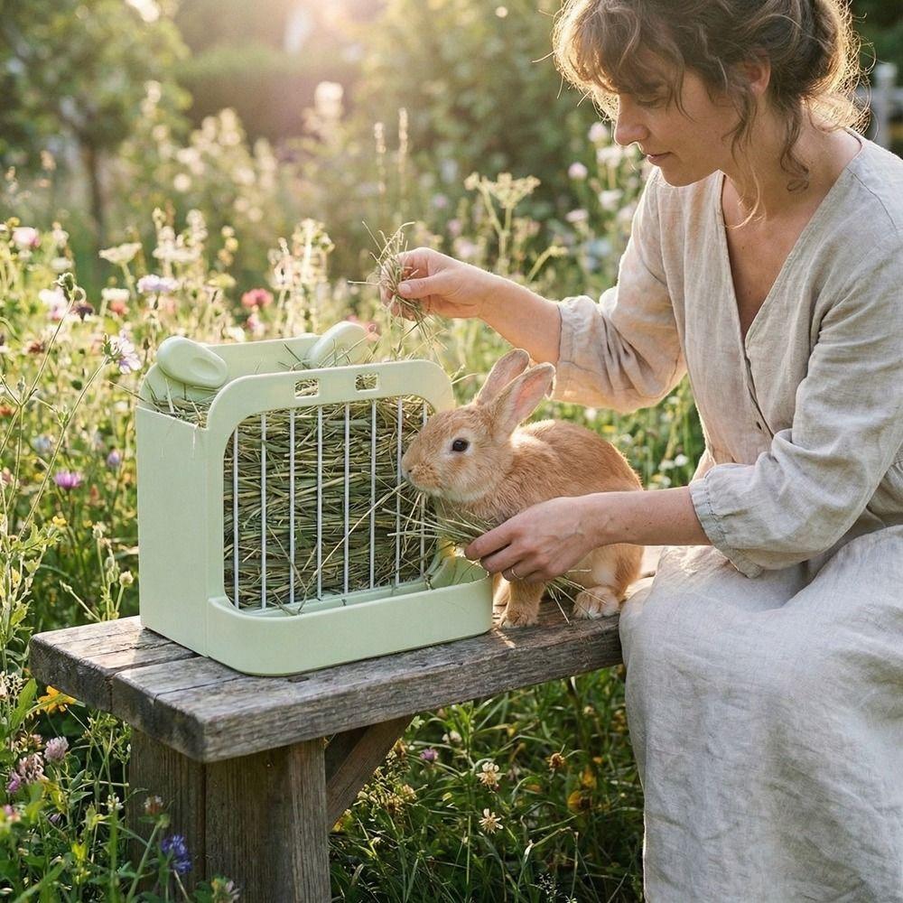 Large Capacity Hay Feeder Chew Proof Pet Food Dispenser Rabbit Hay Rack  For Rabbits/Guinea Pigs