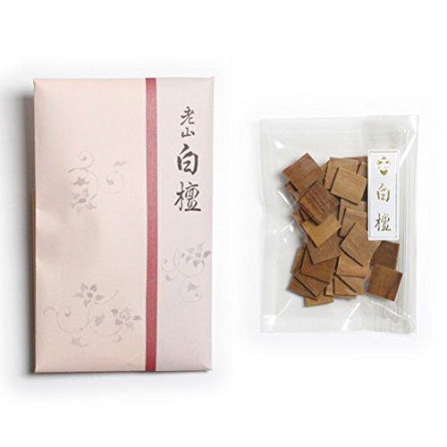 Fragrance Wood Rozan Byakudan (Sandalwood), 10g, Square Split, Shoyeido, 317121