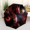 Galactic Dragon Yin-Yang Wall Clock: Cosmic Design for Your SpaceUmbrella, Portable 3-Fold Compact Umbrella for Men & Women Gift