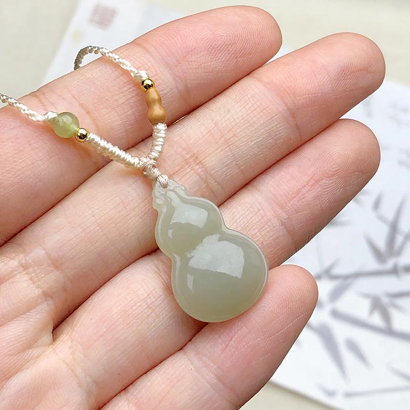 Hetian Jade Pi Xiu Pendant Charm - Qingbai Stone Necklace for Couples