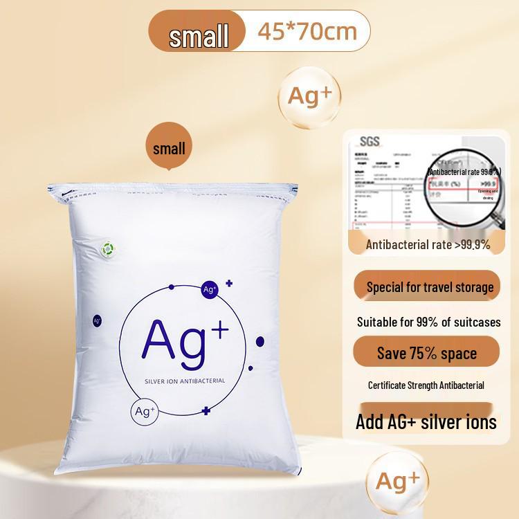 Antibacterial Vacuum Storage Bag: No Pump Needed for Clothes, Quilts, and Cotton Organizing at Home