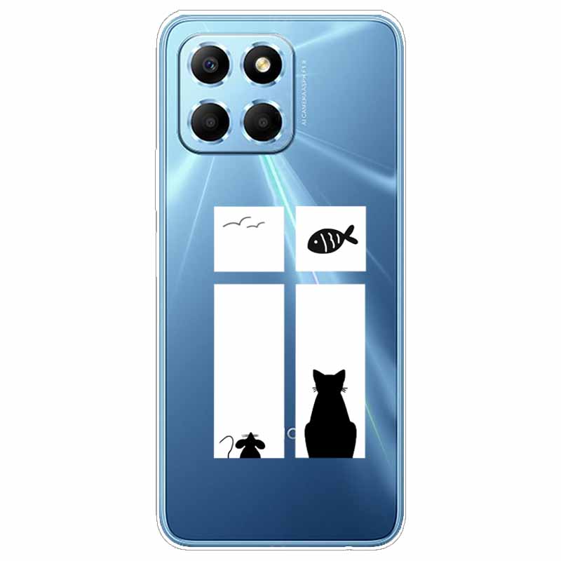 For Honor X6 Case HonorX6S Transparent Soft TPU Silicon Phone Cover For Huawei Honor X6S 2022 Case 6.5 Inche VNE-LX1 Clear Funda