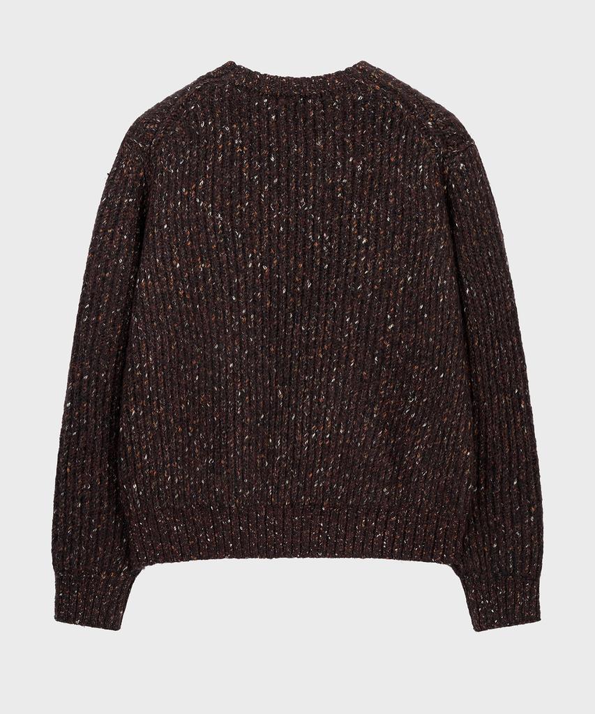 NOIRER Wool Blend Nef Round Knit (Brown)