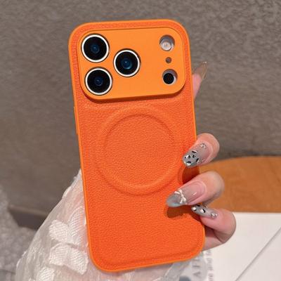 Luxus Leder Magnetische Handyhülle für iPhone 17 AIR 16 15 14 Plus 11 12 13 17 pro Max Kameraschutz Magsafe Stoßfeste Hülle