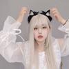 Lovely Plush Tail Animal Tail Cats Ears Headband Foxes Tail Adjustable Belt for Halloween Christmas Carnivals Party
