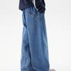 2025 Autumn Retro Loose High Street Straight Wide-Leg Jeans