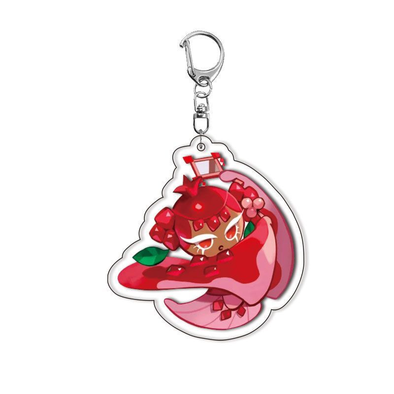 Cookie Run Kingdom Acrylic Game Related Products Keychain Jewelry Friend Fan Gift Bag Charms Souvenir Q Version Cartoon Fashion