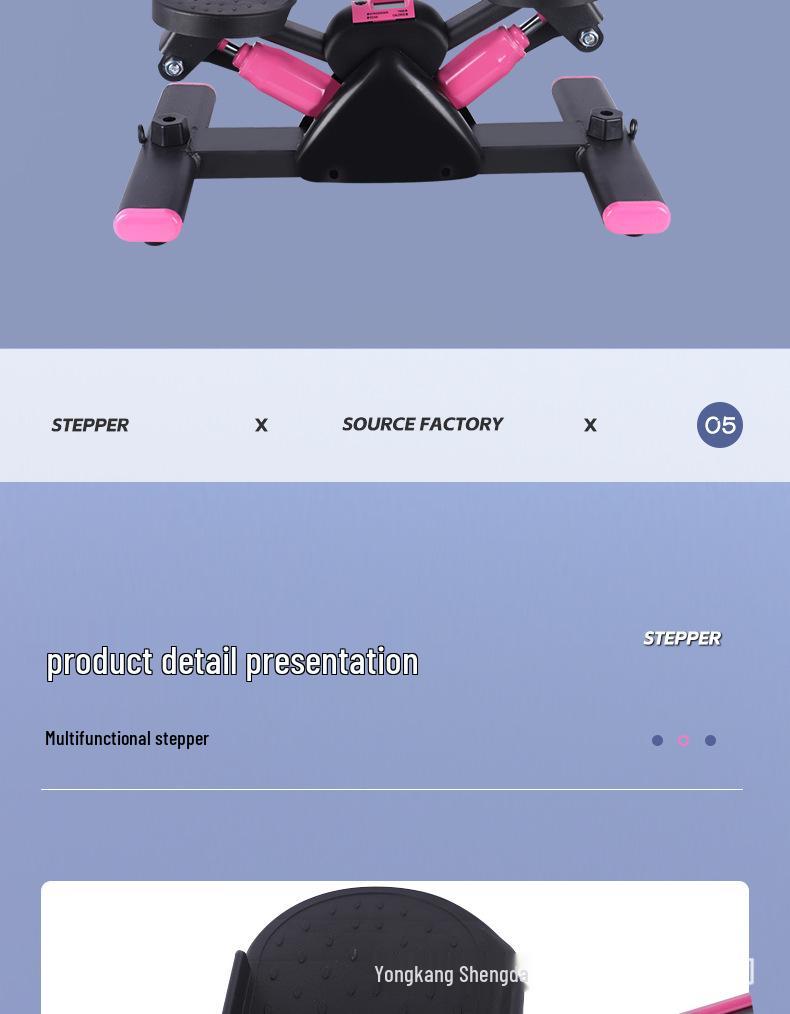 Indoor Silent Hydraulic Stepper Fitness Exercise Machine for Slimming Legs