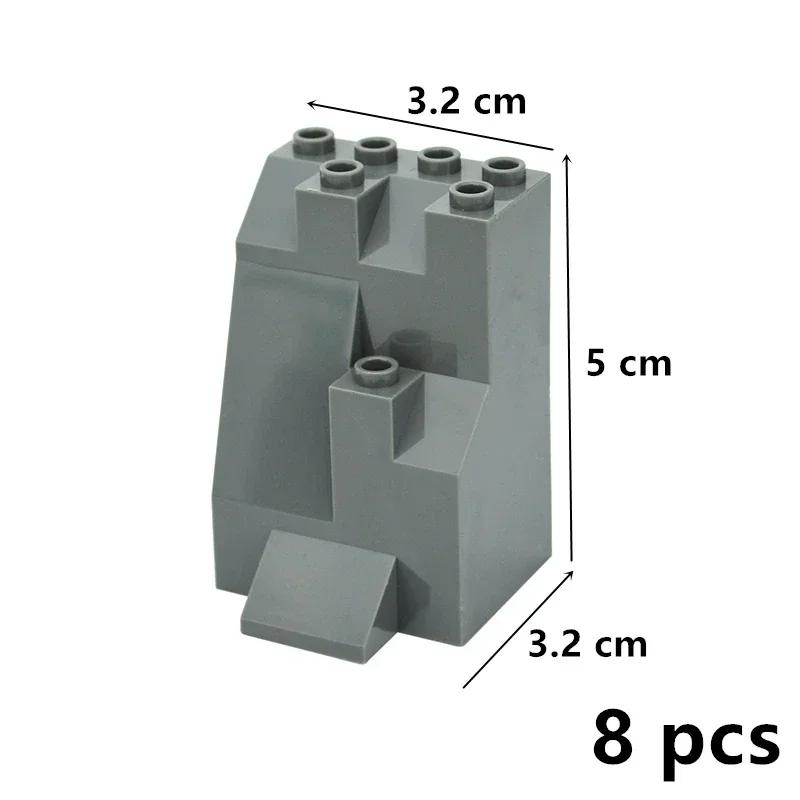 MOC Building Blocks Construction Rock Panel 6082 6083 23996 47847 Rockery Garden Mountains Hill Stone Creative City Bricks Toys