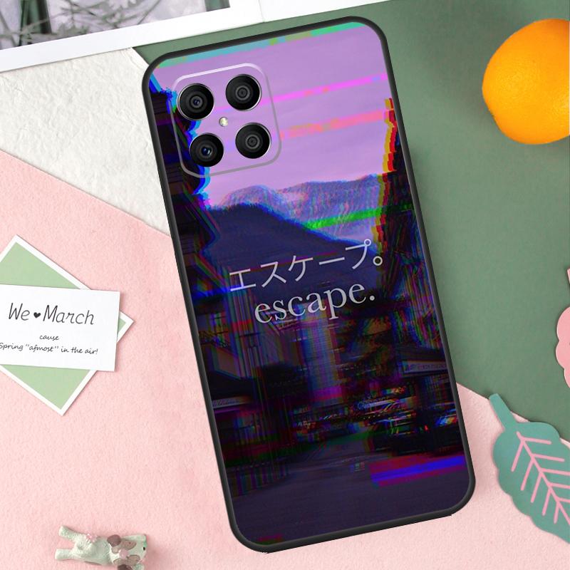 Vaporwave Village Aesthetic Case For Honor X8b X9b X9c X9a X8a X8 X9 50 70 90 Lite Honor 200 Lite Magic 7 5 6 Pro Cover