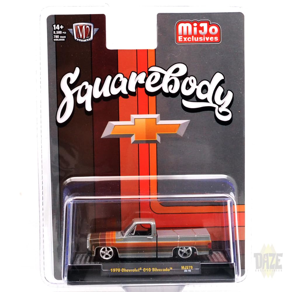 M2 MACHINES MiJo EXCLUSIVE 1978 CHEVROLET C10 SILVERADO 1/64 - золотой