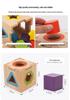 Children's Educational Toy Set: Wooden Building Blocks, Bead Maze, Shape Matching, and Rainbow Stacking Tower.
