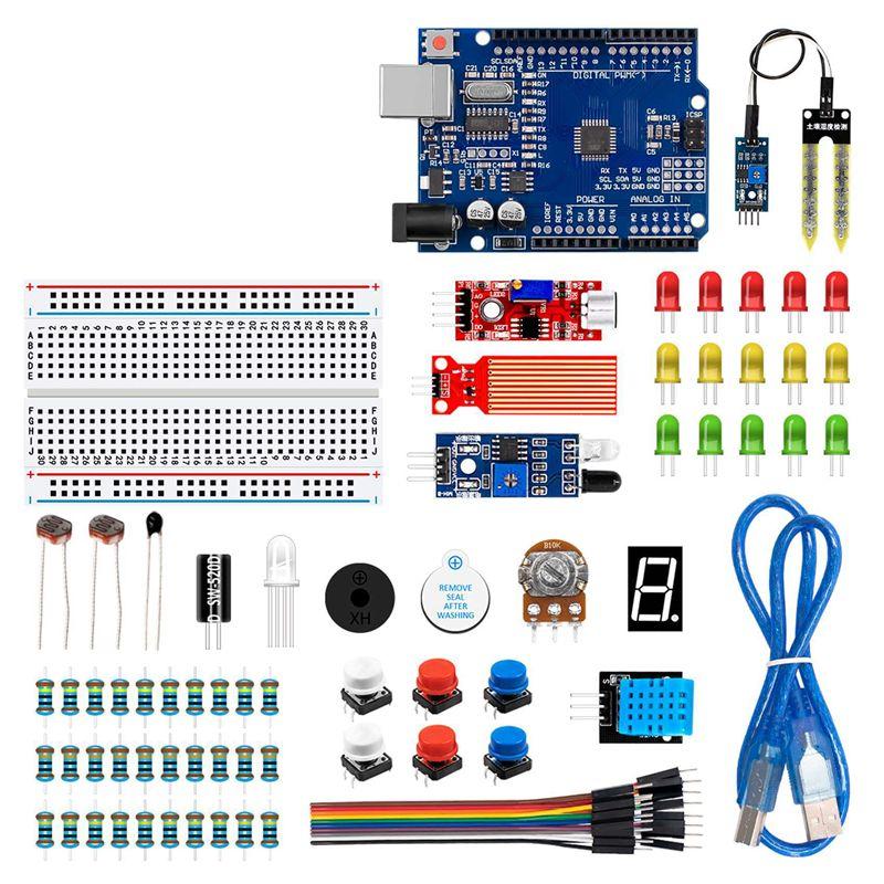 

ABUL-5X Suitable For Arduino Uno R3 DIY Kit Capacitor/Bridge/Breadboard Starter Kit