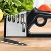 4in1 Multifunctional Sharpening Stone Quick Knife Sharpener Handheld Stainless Steel Blade Kitchen Appliance Kitchen Accessories