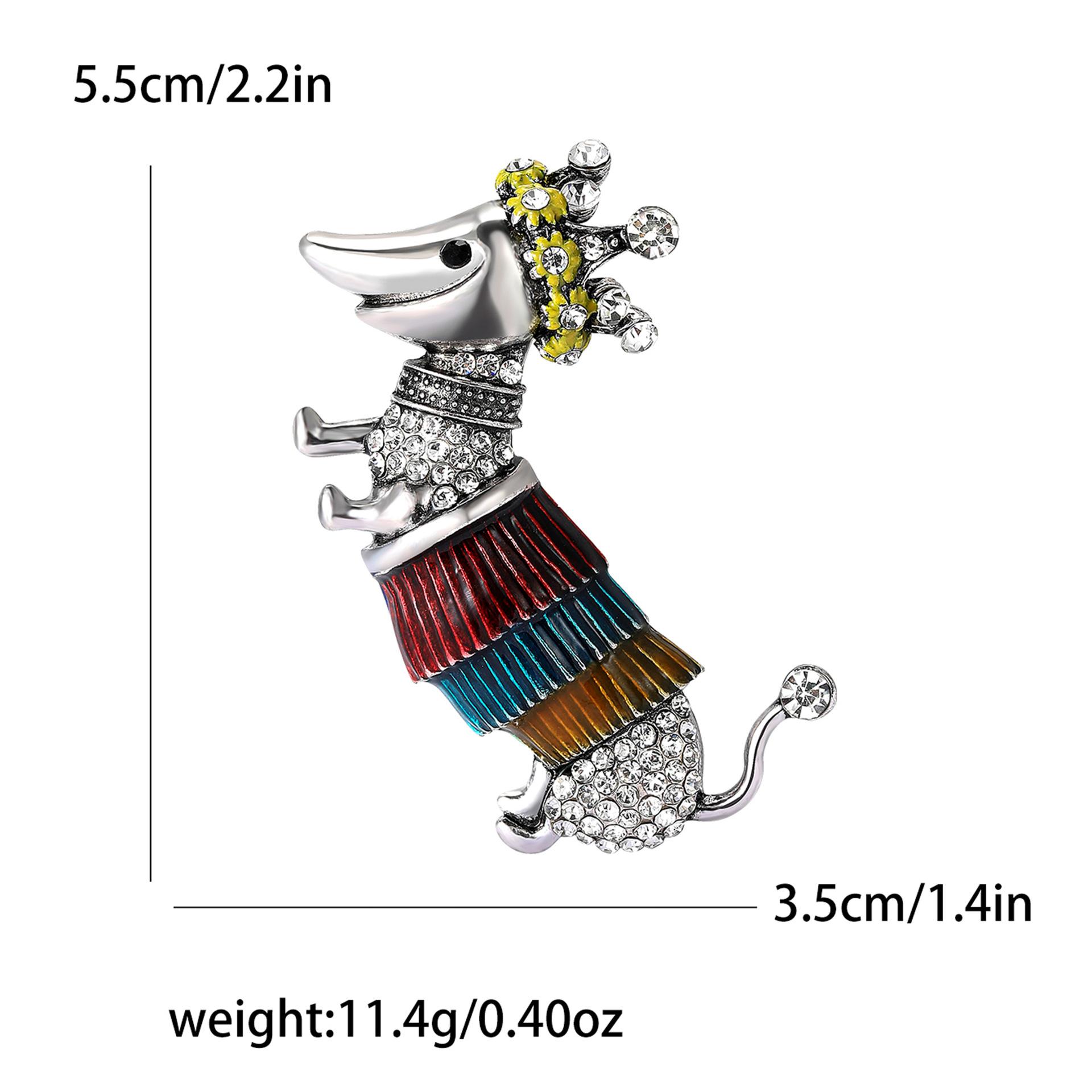 

Модная креативная эмалевая корона такса брошь личность универсальная мужская и женская одежда корсаж украшение булавка