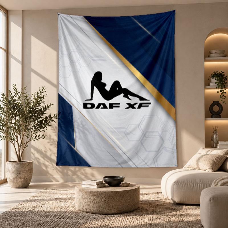 Arazzo Decorativo, Arte da Parete Stampata DAF, Appeso a Parete Leggero per Sfondo Camera da Letto
