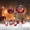 Amosfun 18pcs Christmas Miniature Decorations Mini Santa Snowman Figurine Xmas Fairy Garden Accessories Winter Holiday Party Favors Centerpieces