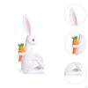 Mom Figurine Adorable Bunny Statue Tabletop Ornament Easter Cute Decorations Resin for Desk Living