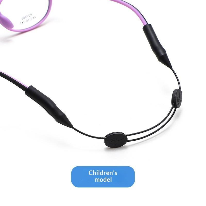 Glasses Strap With Storage Box Ear Hook Adjustable Anti Slip Eyeglass Lanyard For Sports Running Cycling